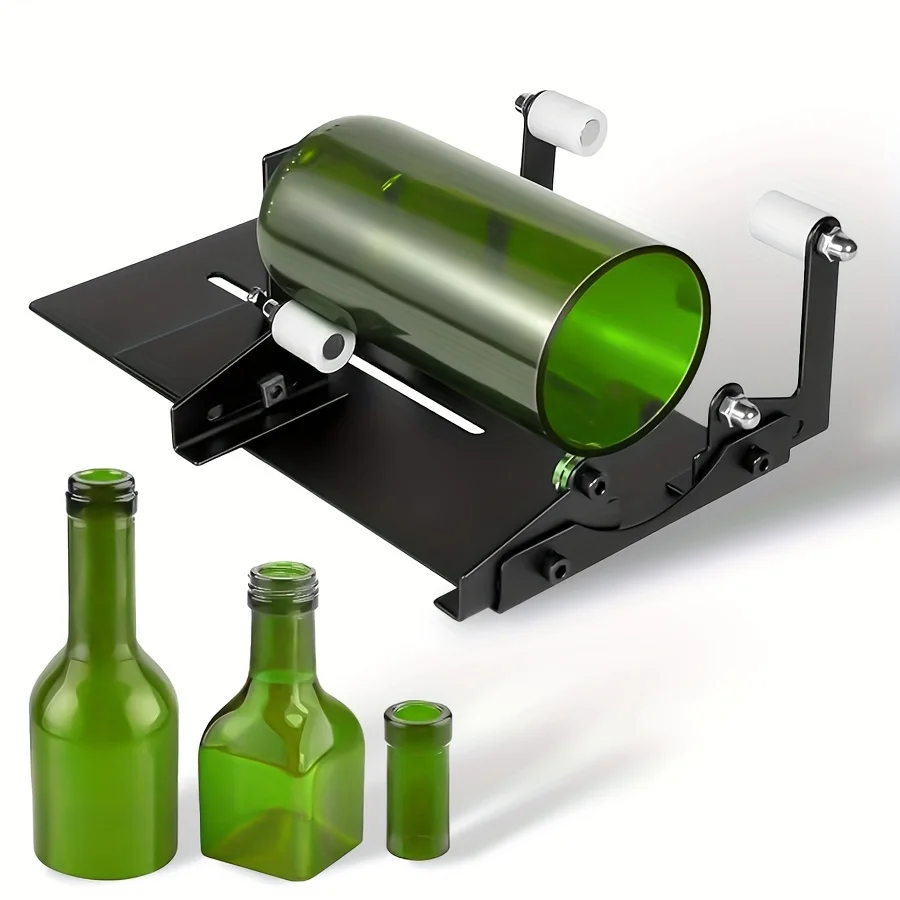 Adjustable Glass Bottle Cutter Kit DIY Cutting Tool for Wine/Beer Bottles with Sandpaper & Accessories for Craft Projects
Adjustable Glass Bottle Cutter Kit DIY Cutting Tool for Wine/Beer Bottles with Sandpaper & Accessories for Craft Projects
