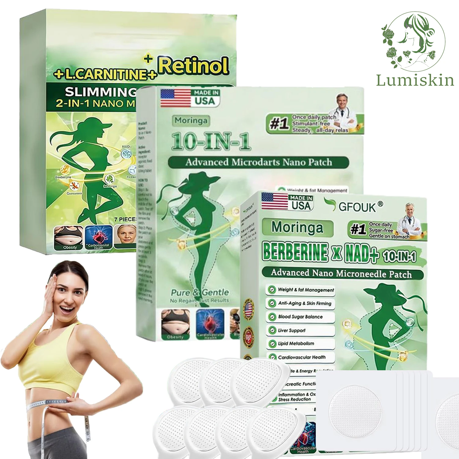 Moringa Nano Microdarts Patch Advanced Herbal Skin Patch Gentle Natural Formula Weight Management Support Daily Body Care
Moringa Nano Microdarts Patch Advanced Herbal Skin Patch Gentle Natural Formula Weight Management Support Daily Body Care