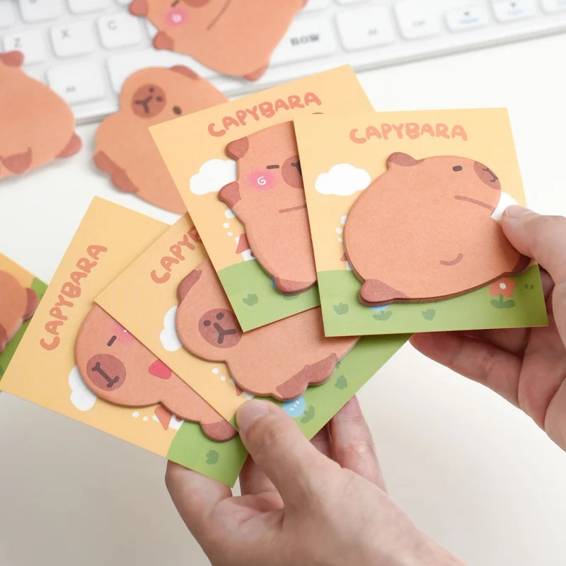 4pcs/lot Kawaii Capybara Memo Pad Sticky Note Creative N Times Stationery Label Notepad Bookmark Post School Supplies
4pcs/lot Kawaii Capybara Memo Pad Sticky Note Creative N Times Stationery Label Notepad Bookmark Post School Supplies