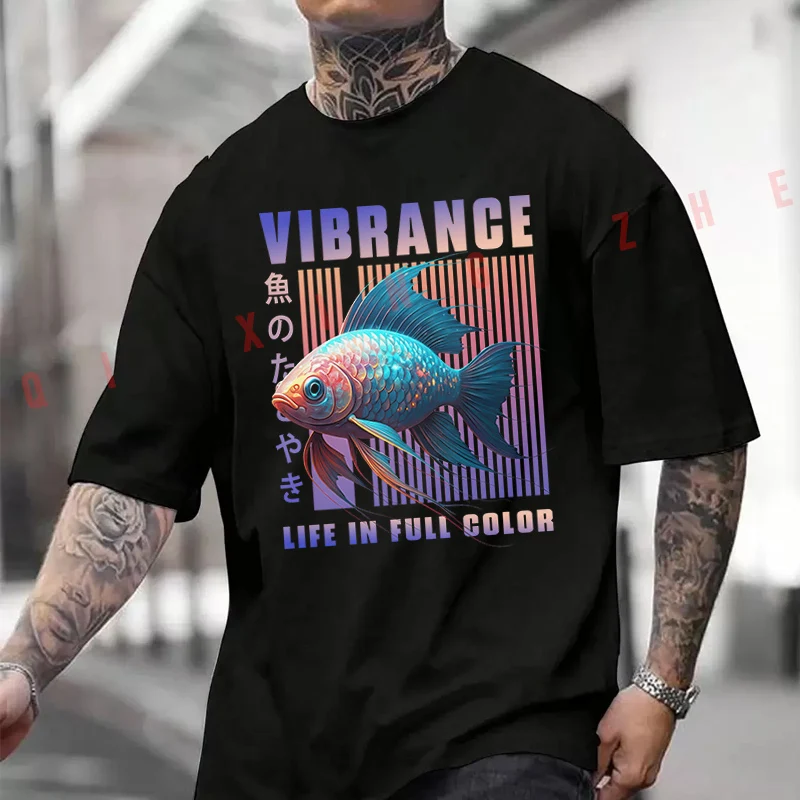 VIBRANCE Fish Funny Design Motorcycle Printed T-Shirt Men's Fashion Short Sleeve Exquisite Design Essential Top Tees
VIBRANCE Fish Funny Design Motorcycle Printed T-Shirt Men's Fashion Short Sleeve Exquisite Design Essential Top Tees