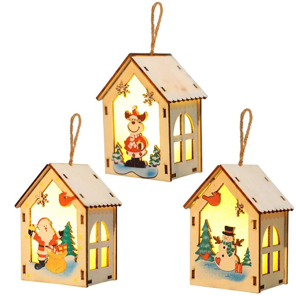 3 Pcs Glowing Small House Pendant Christmas Luminous Pendants Decorations Tree Ornament Festive Wooden
3 Pcs Glowing Small House Pendant Christmas Luminous Pendants Decorations Tree Ornament Festive Wooden