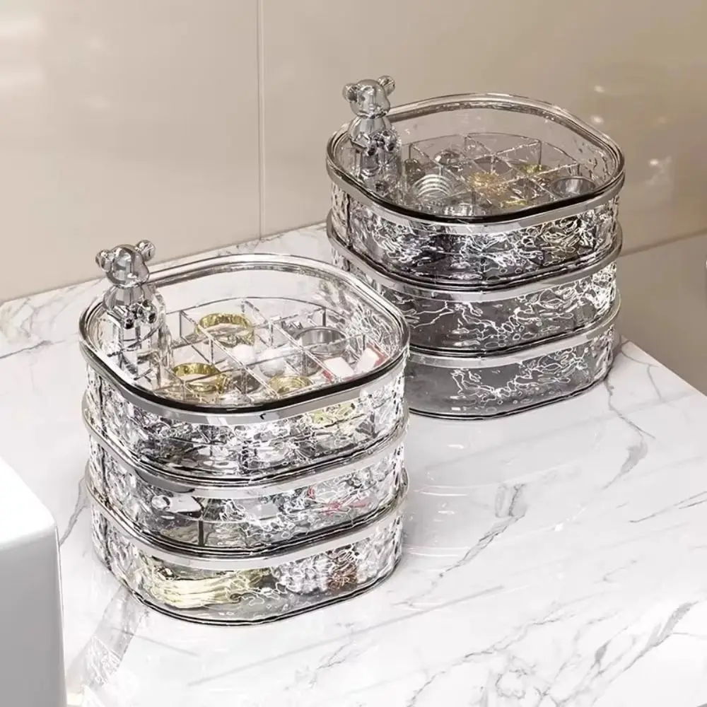 3-layer Bracelet Earring Jewelry Box INS Rotating Makeup Storage Rack Organizer Box Partition Necklace Storage Box
3-layer Bracelet Earring Jewelry Box INS Rotating Makeup Storage Rack Organizer Box Partition Necklace Storage Box