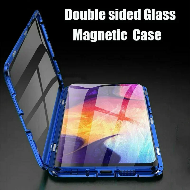 Magnetic Metal Frame Double Sided Clear Tempered Glass Case for Samsung S24 S23 S22 S21 Ultra Plus Anti-Fall Shockproof Cover
Magnetic Metal Frame Double Sided Clear Tempered Glass Case for Samsung S24 S23 S22 S21 Ultra Plus Anti-Fall Shockproof Cover