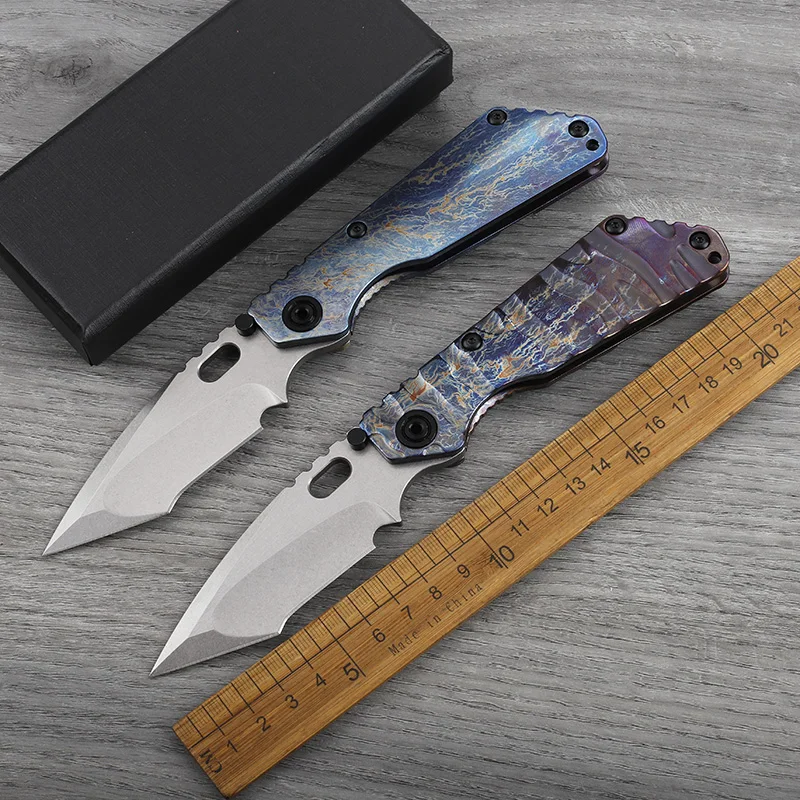 New D2 steel blade titanium alloy handle folding outdoor tactical self-defense camping survival portable tool knife
New D2 steel blade titanium alloy handle folding outdoor tactical self-defense camping survival portable tool knife