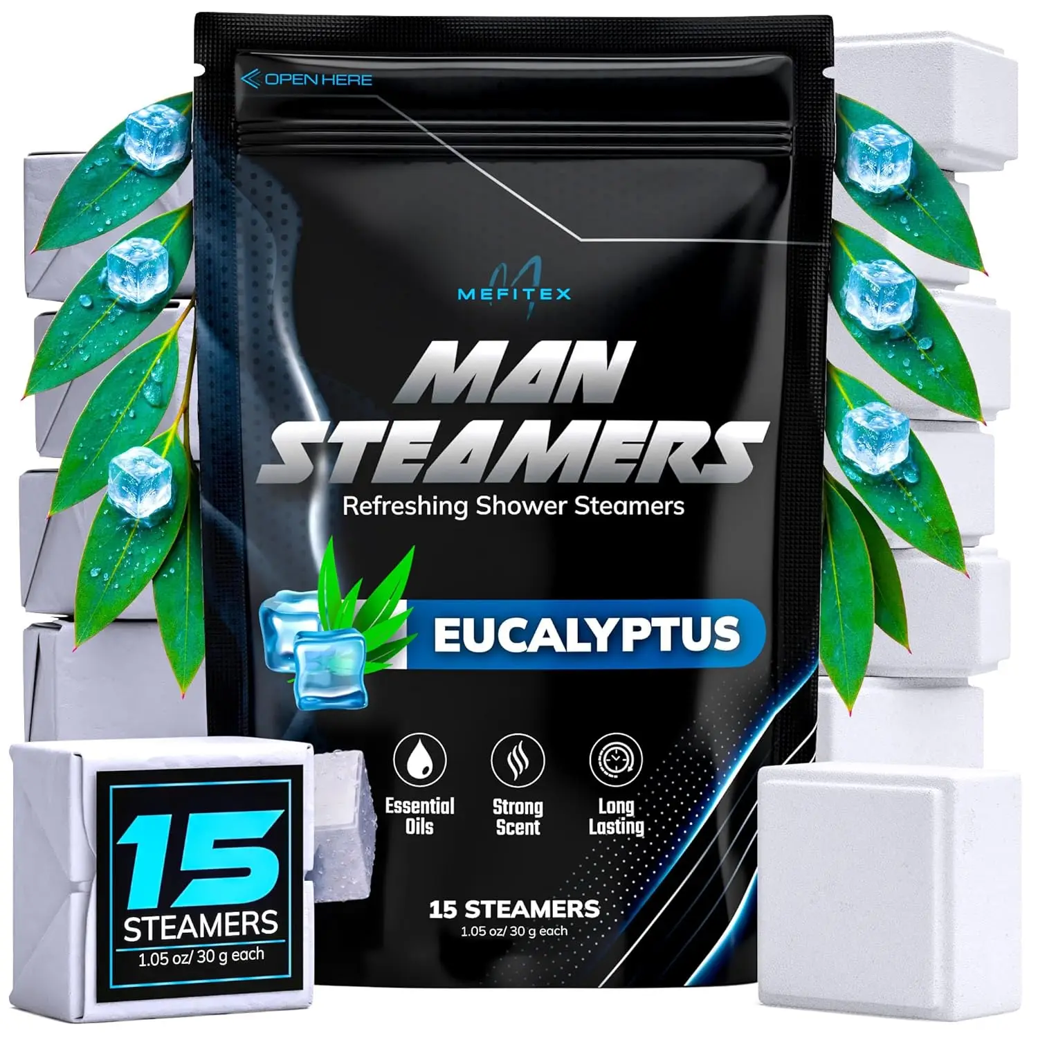15 Pack Eucalyptus Shower Steamers for Men, Strong Scent, Long Lasting Aromatherapy Gifts for Relaxation and Sinus Relief
15 Pack Eucalyptus Shower Steamers for Men, Strong Scent, Long Lasting Aromatherapy Gifts for Relaxation and Sinus Relief
