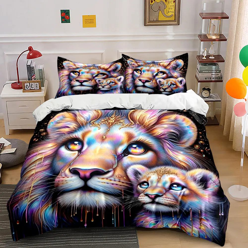 Colorful Flowing Lines Shimmering Dots Duvet Cover Set with 3D Printing Design Soft Polyester Bedding Set All-Season Comfort
Colorful Flowing Lines Shimmering Dots Duvet Cover Set with 3D Printing Design Soft Polyester Bedding Set All-Season Comfort