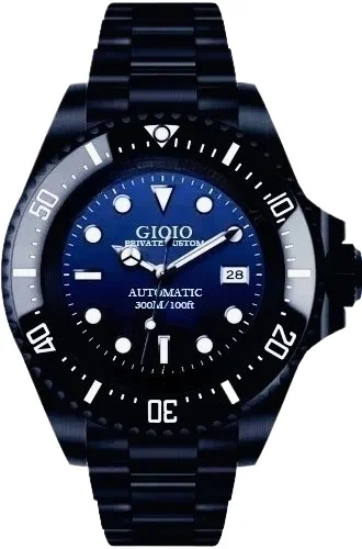 904L Stainless Steel Mens Automatic Mechanical Watch Solid Shell Deep Black Long Lasting Luminous Dial Elegant Blue Detail 44mm
904L Stainless Steel Mens Automatic Mechanical Watch Solid Shell Deep Black Long Lasting Luminous Dial Elegant Blue Detail 44mm
