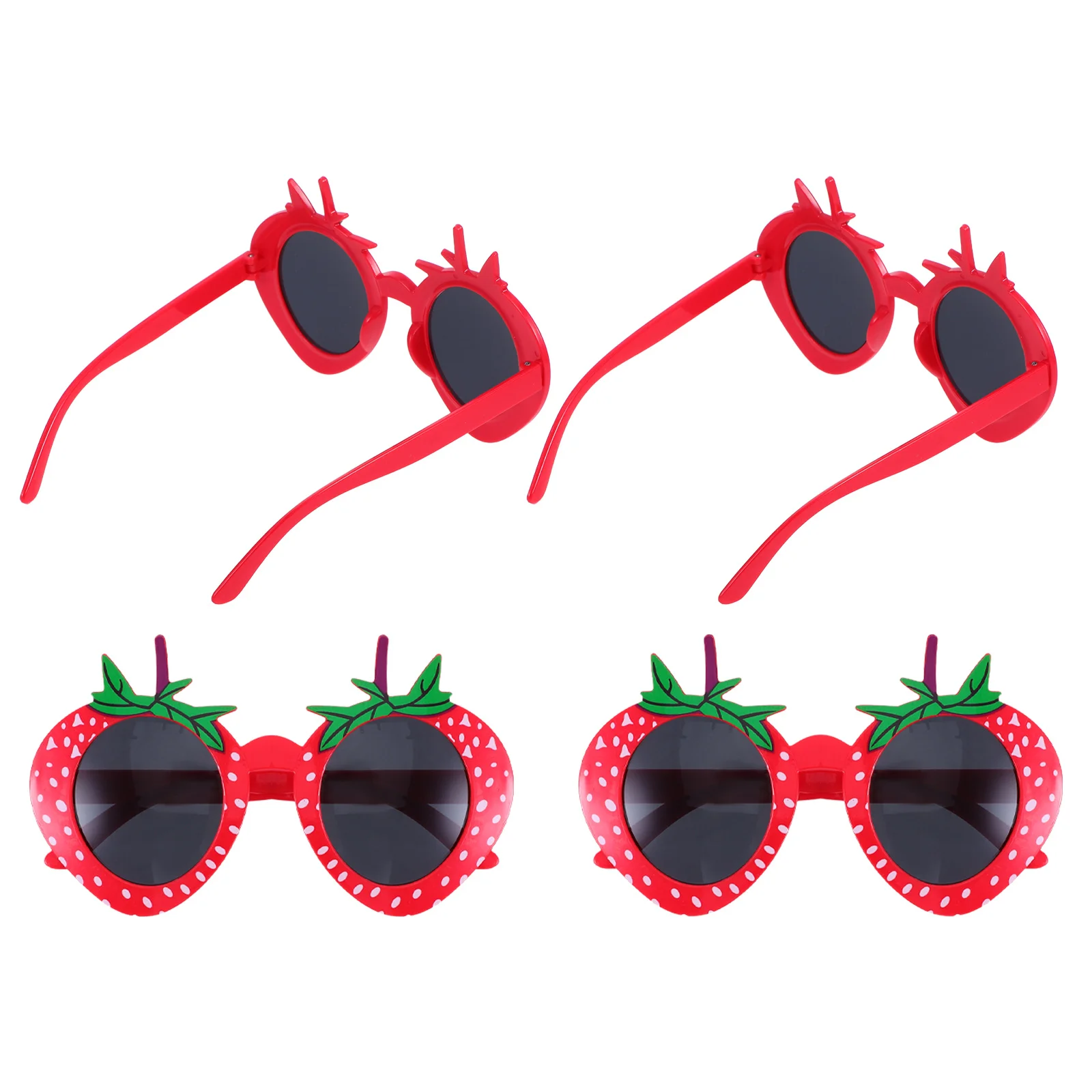 4Pcs Strawberry Shaped Sunglasses Eyewear for Festive Occasions Durable ABS Material Bright Colors
4Pcs Strawberry Shaped Sunglasses Eyewear for Festive Occasions Durable ABS Material Bright Colors
