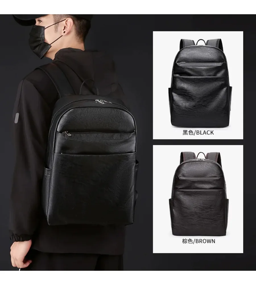 Smooth leather-like finish gives this men’s backpack a refined look for work school and travel
Smooth leather-like finish gives this men’s backpack a refined look for work school and travel
