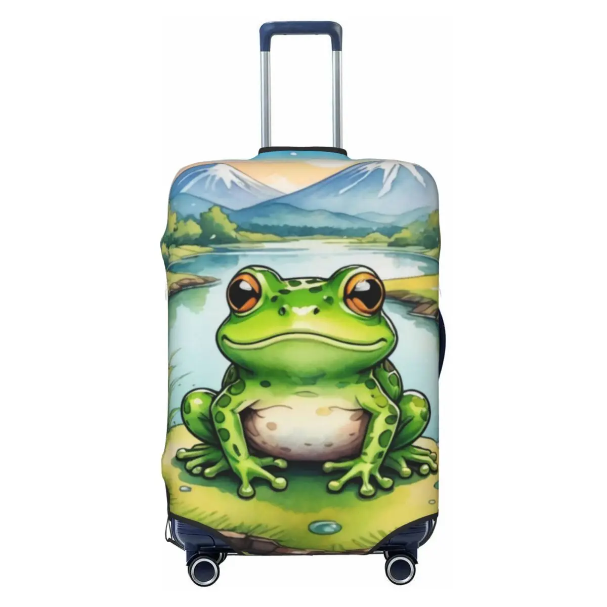 Изготовленный на заказ чехол для багажа Happy Frog, забавные чехлы для дорожных чемоданов на 18-32 дюймов
Изготовленный на заказ чехол для багажа Happy Frog, забавные чехлы для дорожных чемоданов на 18-32 дюймов