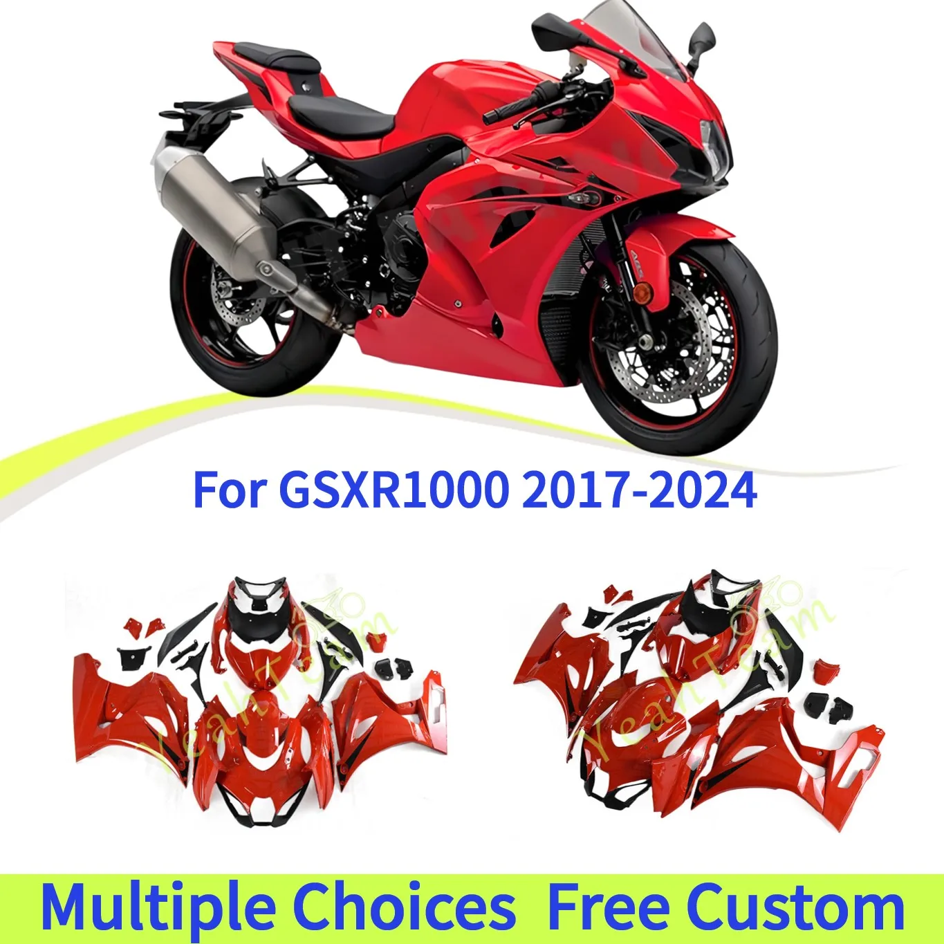Motorcycle Full Fairings Kit for SUZUKI GSXR1000 2017 2018 2019 2020 2021 2022 2023 2024 K17 GSXR-1000 17-24 Hot Red Bodywork
Motorcycle Full Fairings Kit for SUZUKI GSXR1000 2017 2018 2019 2020 2021 2022 2023 2024 K17 GSXR-1000 17-24 Hot Red Bodywork