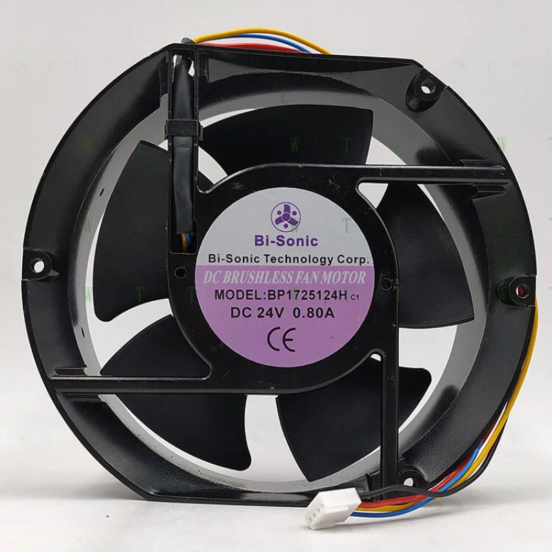 H 1 pcs BI-SONIC BP1725124H 24V0.8A 170*150mm speed adjustable cooling fan
H 1 pcs BI-SONIC BP1725124H 24V0.8A 170*150mm speed adjustable cooling fan