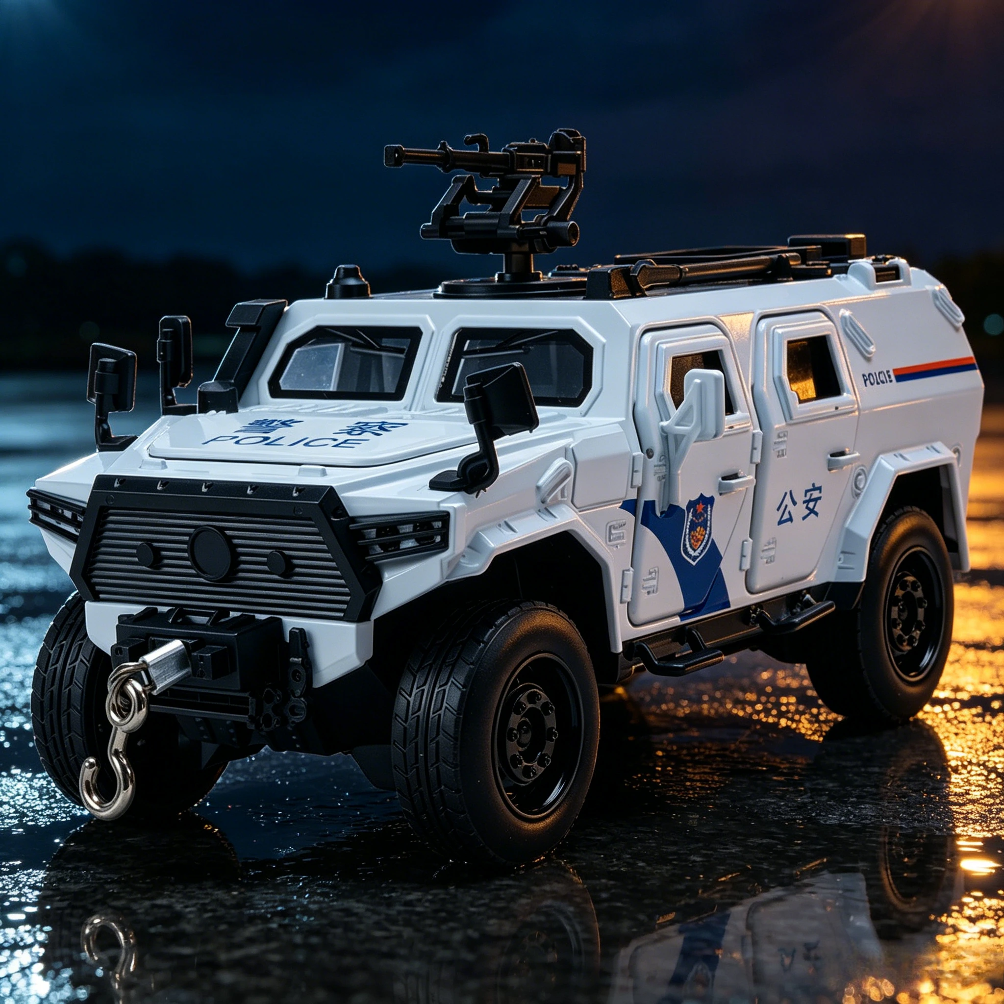 1:32 Alloy Toothed Tiger Armored Vehicles Model Metal Police Explosion Proof off-road Model Pull Back Car toy Gifts
1:32 Alloy Toothed Tiger Armored Vehicles Model Metal Police Explosion Proof off-road Model Pull Back Car toy Gifts