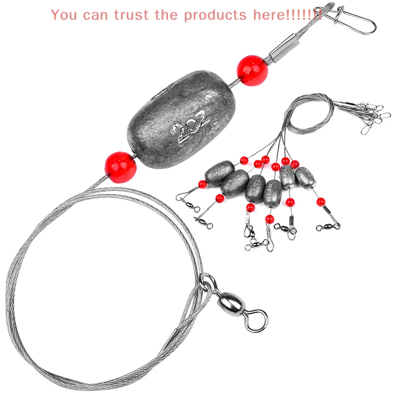 Fishing Egg Sinker Weight Rigs 6pcs Flounder Rig Saltwater Fishing Wire Leader With Egg Sinker Swivels Snap, Fishing Rigs
Fishing Egg Sinker Weight Rigs 6pcs Flounder Rig Saltwater Fishing Wire Leader With Egg Sinker Swivels Snap, Fishing Rigs
