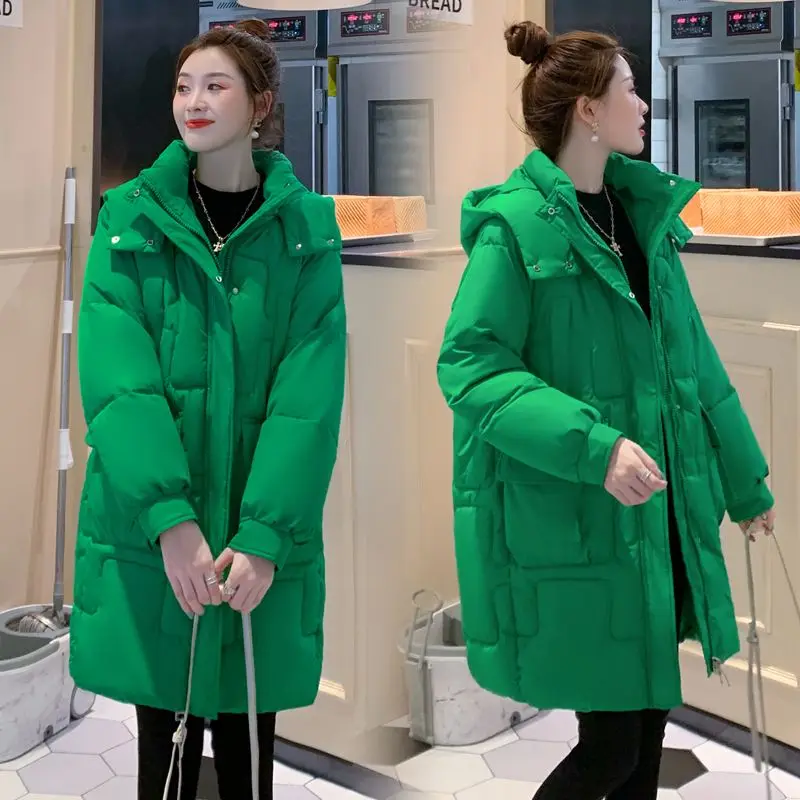 Winter Women Mid-long Parkas Jackets Casual Pockets Thick Warm Hooded Pattern Coat Female Winter Outwear windproof Jacket parkas
Winter Women Mid-long Parkas Jackets Casual Pockets Thick Warm Hooded Pattern Coat Female Winter Outwear windproof Jacket parkas