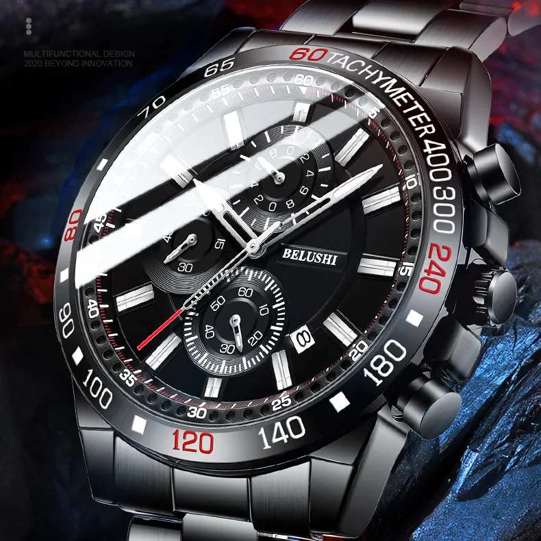 BELUSHI 2023 New Men Fashion Men's sports watch luminous Steel Band Quartz Watch Large Dial elegant Trend Student Watches
BELUSHI 2023 New Men Fashion Men's sports watch luminous Steel Band Quartz Watch Large Dial elegant Trend Student Watches