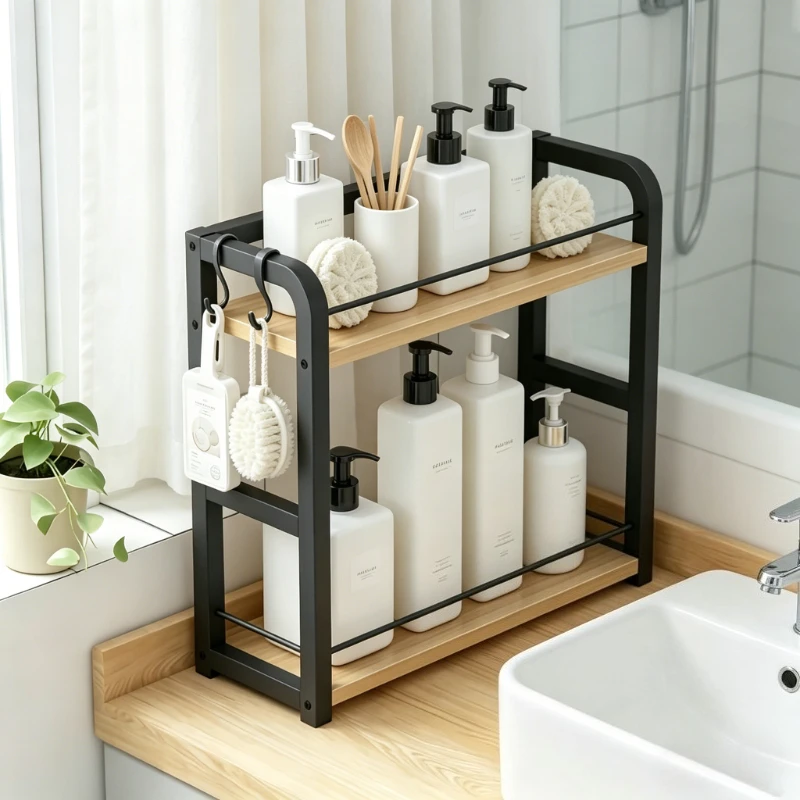 2-Tier Metal Countertop Shelf - Space Saving Organizer for Coffee, Mugs & Condiments, Rustproof Kitchen Rack Bathroom Shelf
2-Tier Metal Countertop Shelf - Space Saving Organizer for Coffee, Mugs & Condiments, Rustproof Kitchen Rack Bathroom Shelf