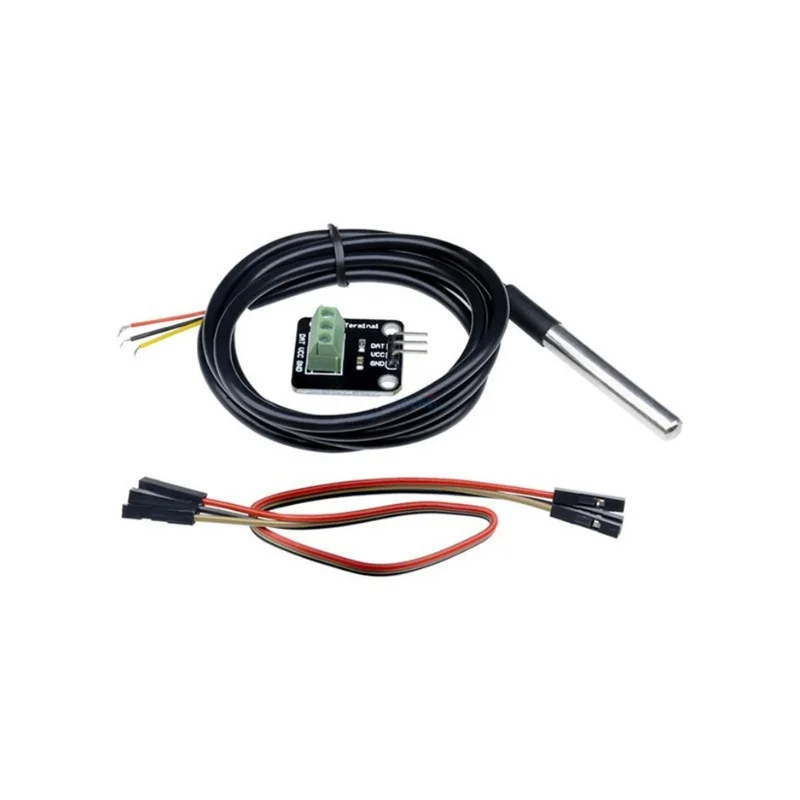 Водонепроницаемый комплект модуля датчика температуры DS18B20 для электронных строительных блоков UNO — идеально подходит для проектов точной мониторинга температуры
Водонепроницаемый комплект модуля датчика температуры DS18B20 для электронных строительных блоков UNO — идеально подходит для проектов точной мониторинга температуры