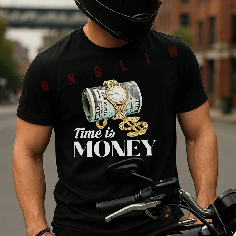 Motorcycle Time Is Money Graphic T-Shirt Cotton Men Summer TShirts Casual Short Sleeve Round Neck Tees
Motorcycle Time Is Money Graphic T-Shirt Cotton Men Summer TShirts Casual Short Sleeve Round Neck Tees