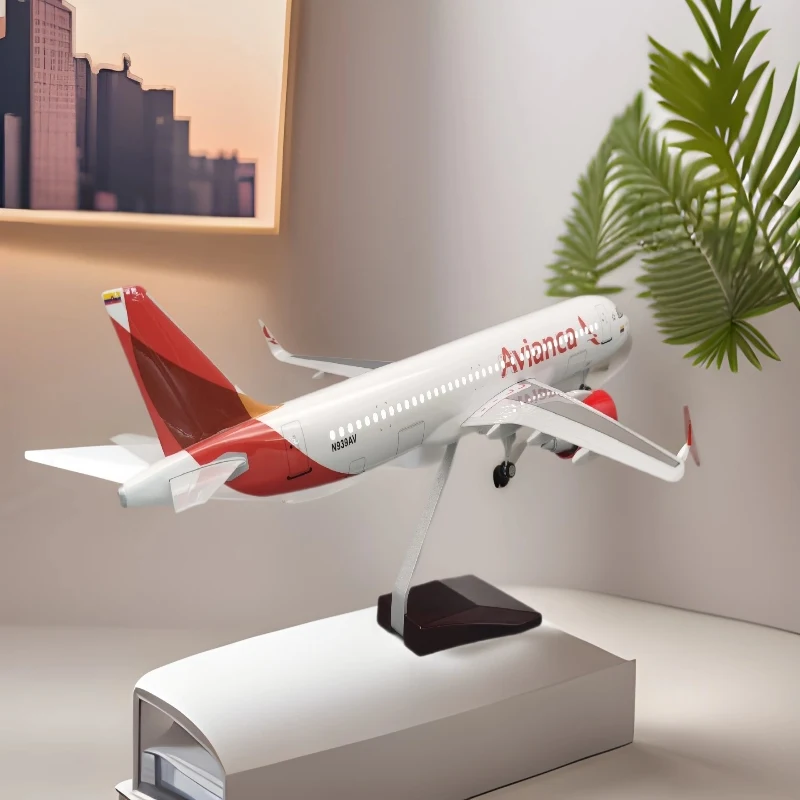 47CM Scale Model A320 Colombia Airline Aviation Airplane Resin Collection Display Plane Model With Landing Gear Toy Aeroplane
47CM Scale Model A320 Colombia Airline Aviation Airplane Resin Collection Display Plane Model With Landing Gear Toy Aeroplane