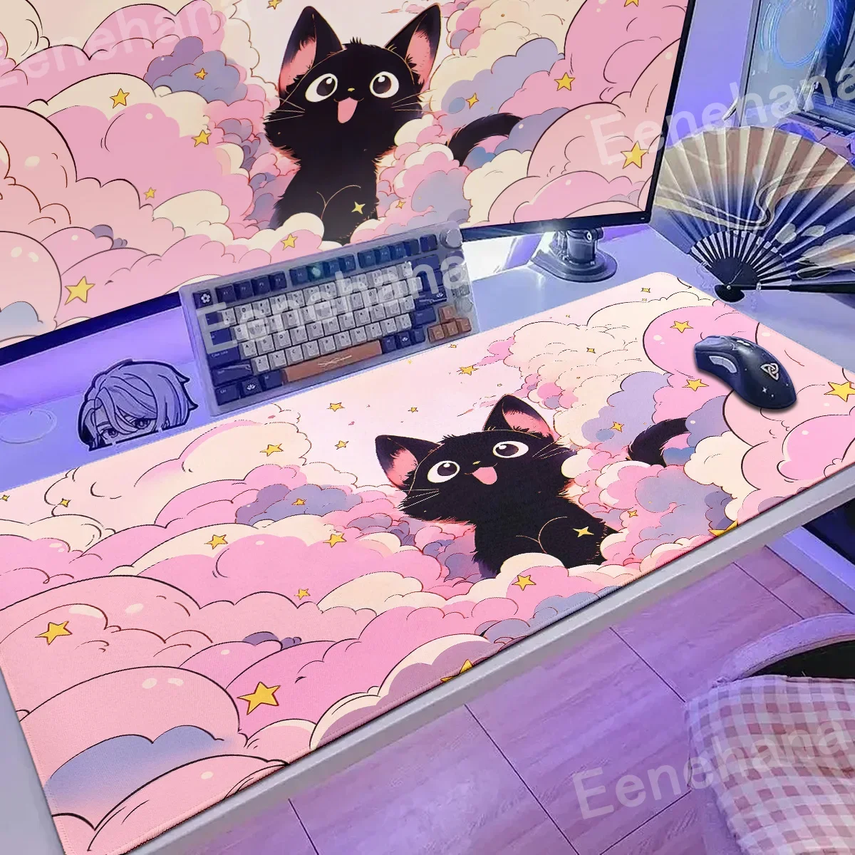 sfeae The Black Cat on the Clouds Keyboard Mouse pad Kawaii Art style patterns Pink Desk Mat PC Gamer Rug Office Carpet Home Tab
sfeae The Black Cat on the Clouds Keyboard Mouse pad Kawaii Art style patterns Pink Desk Mat PC Gamer Rug Office Carpet Home Tab