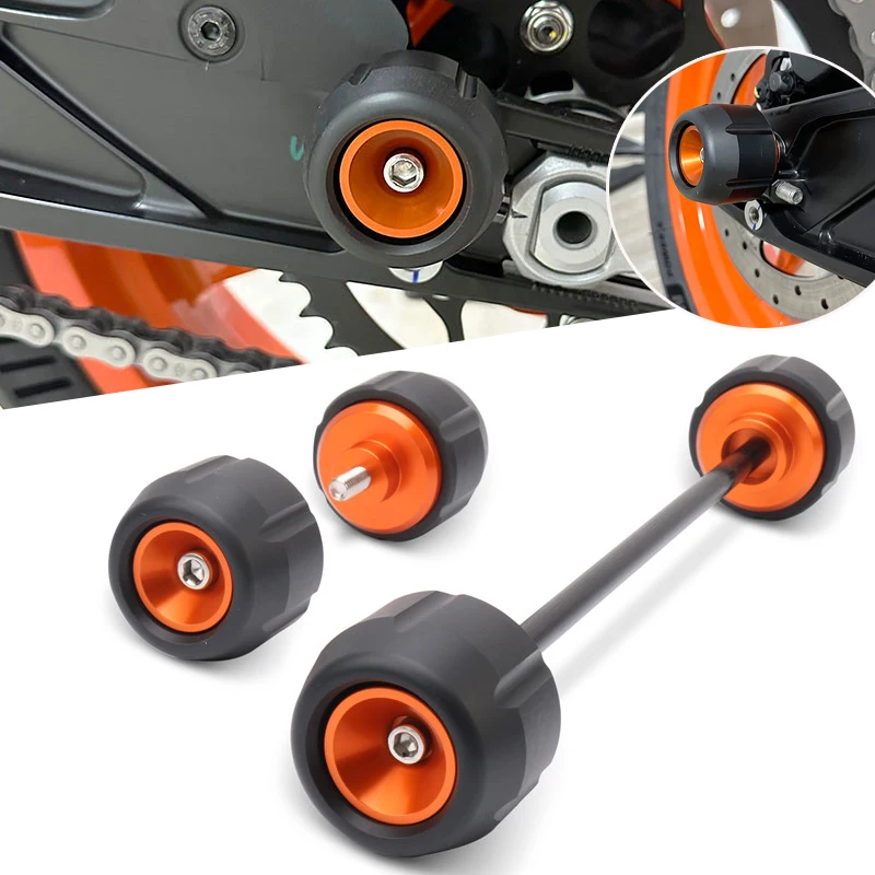 Motorcycle Accessories Front & Rear Axle Fork Crash Sliders Wheel Protector Fit For RC390 RC 390 2022 2023
Motorcycle Accessories Front & Rear Axle Fork Crash Sliders Wheel Protector Fit For RC390 RC 390 2022 2023