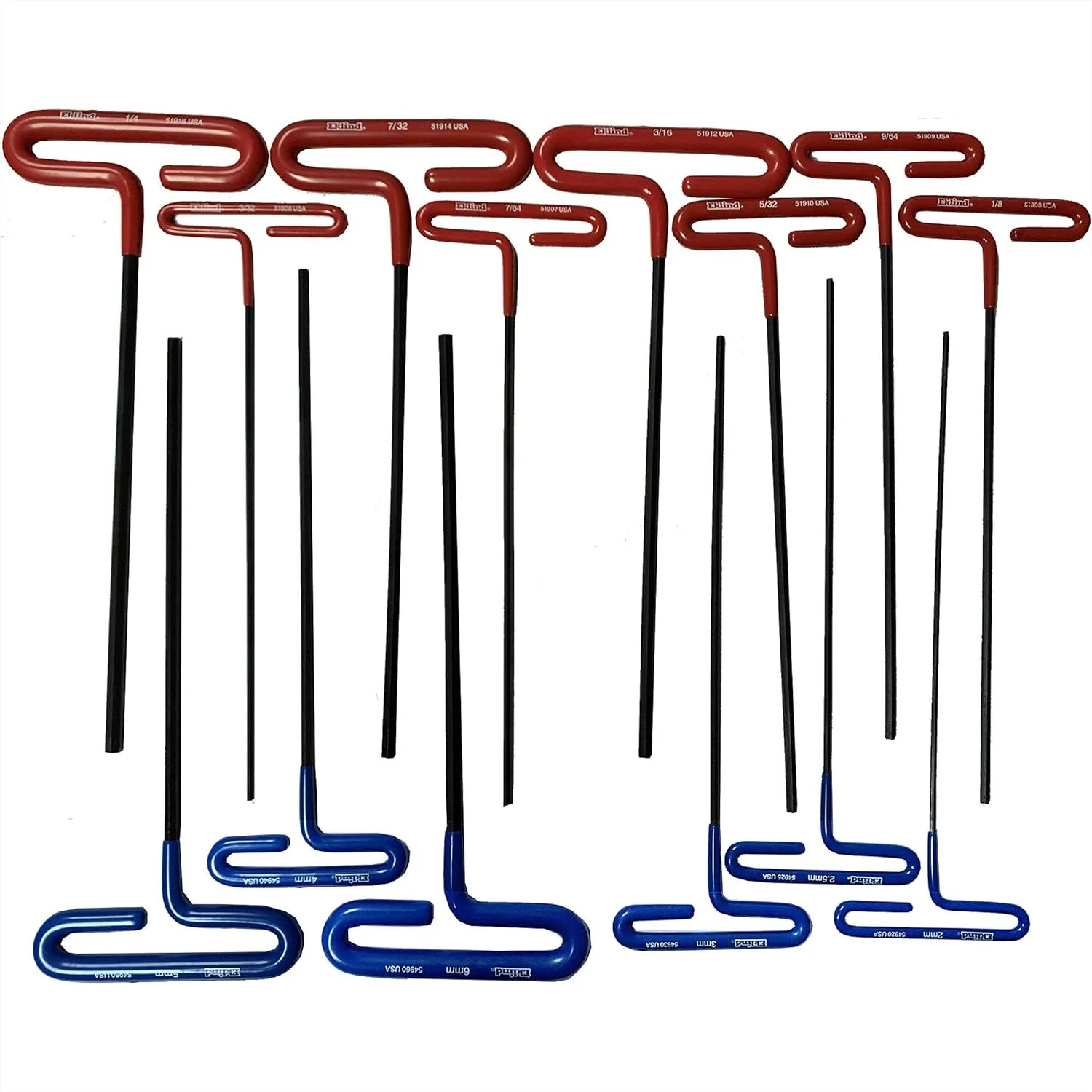 Cushion Grip Hex T-Key Set 14 Piece - Inch/MM, 9 inch Arm
Cushion Grip Hex T-Key Set 14 Piece - Inch/MM, 9 inch Arm