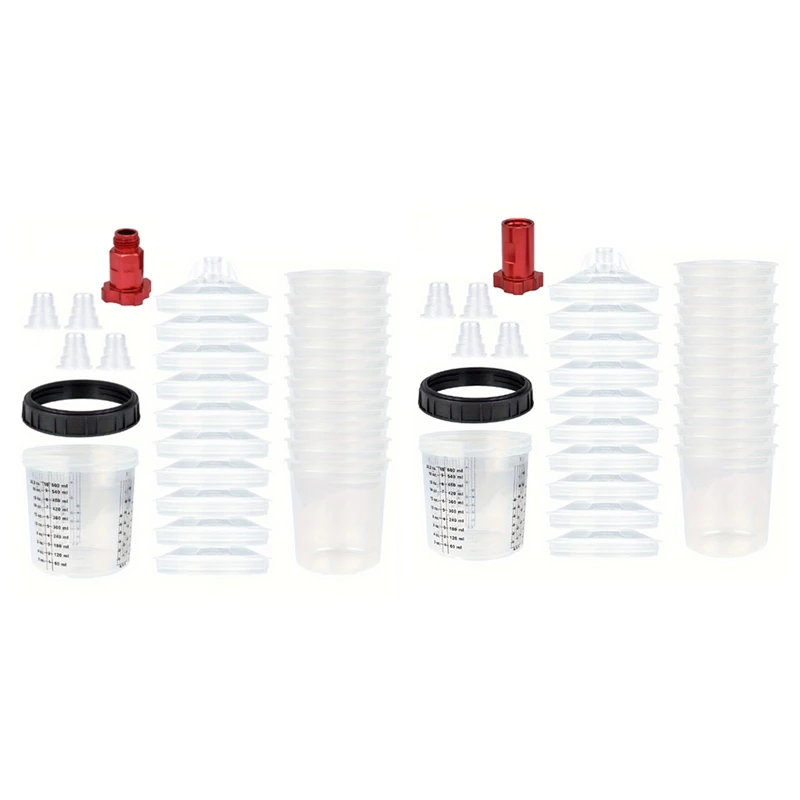 PORK-600Ml Disposable Paint Cup With Connector Sprayer Cup Paint Mixing Cup Type H/O Quick Cup Spraying
PORK-600Ml Disposable Paint Cup With Connector Sprayer Cup Paint Mixing Cup Type H/O Quick Cup Spraying