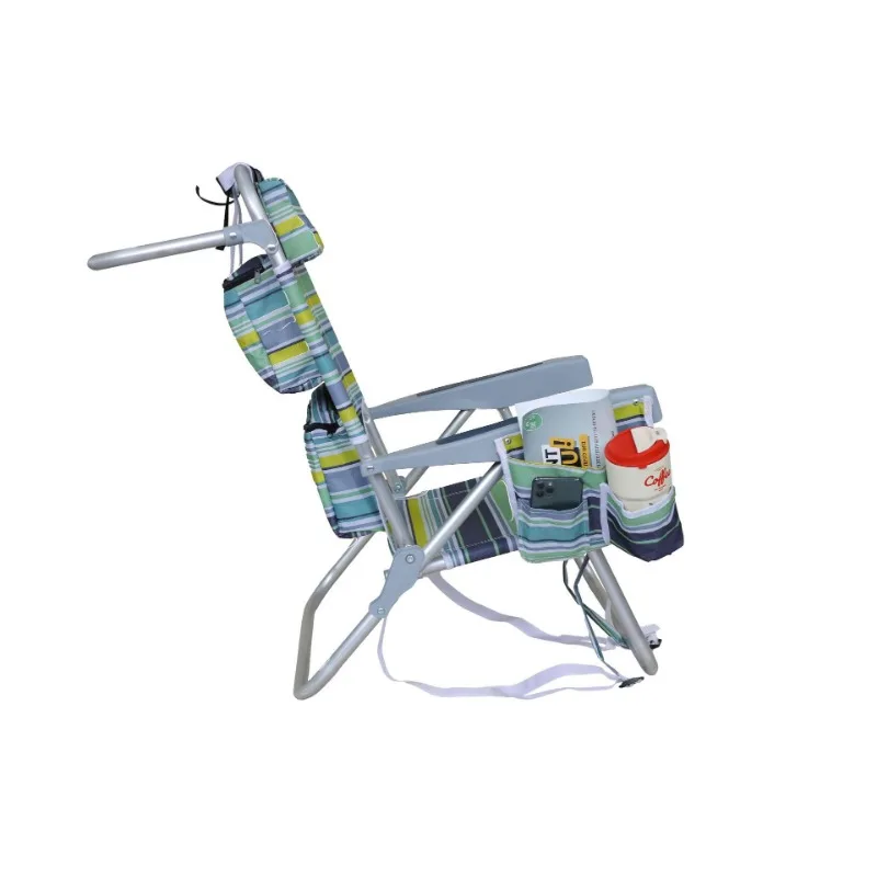 Outdoor folding chair with backrest. 5-gear adjustable backrest. Beach lounge chair
Outdoor folding chair with backrest. 5-gear adjustable backrest. Beach lounge chair