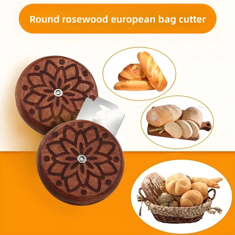 UFO Bread Lame, Round Baguette & Artisan Bread Scoring Tool with Rosewood Handle & Double-Sided Blades for Baking
UFO Bread Lame, Round Baguette & Artisan Bread Scoring Tool with Rosewood Handle & Double-Sided Blades for Baking