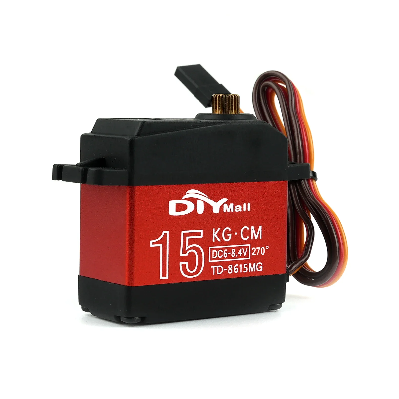 Цифровой сервопривод 15 кг, 6-8.4В - высокоскоростной, с металлическим редуктором, 180/270/360° ° Регулируемый, подходит для радиоуправляемых машинок/грузовиков/роботов/вертолетов масштаба 1/8-1/12
Цифровой сервопривод 15 кг, 6-8.4В - высокоскоростной, с металлическим редуктором, 180/270/360° ° Регулируемый, подходит для радиоуправляемых машинок/грузовиков/роботов/вертолетов масштаба 1/8-1/12