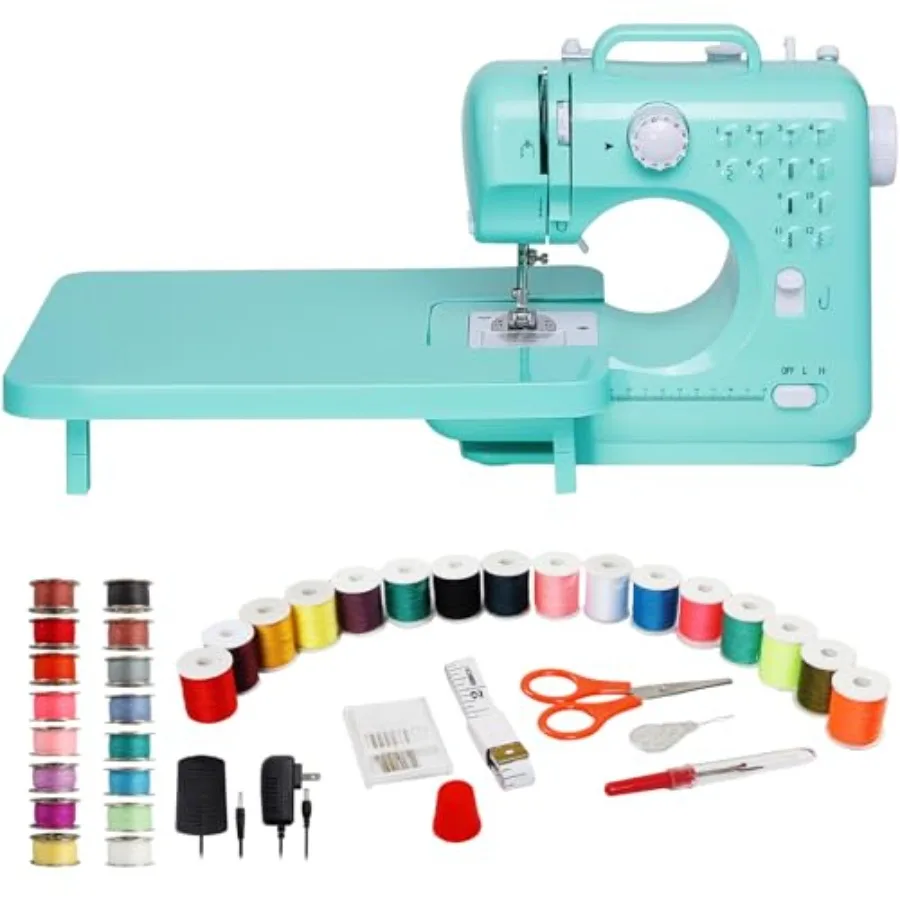Sewing Machine for Beginners with Extension Table, Mini Electric Portable Sewing Machine with 12 Stitches LED Light and Accesso
Sewing Machine for Beginners with Extension Table, Mini Electric Portable Sewing Machine with 12 Stitches LED Light and Accesso