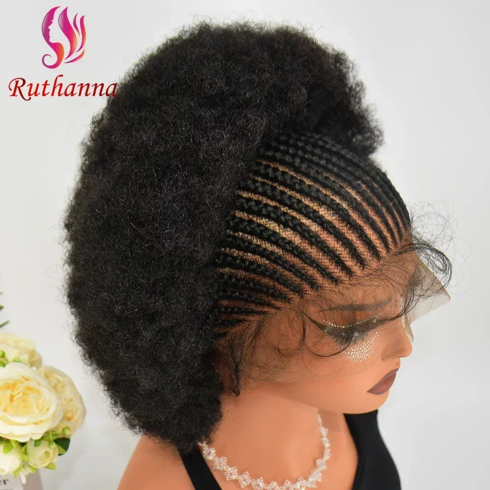 250% Density 13x6 Hd Lace Frontal Braided Wig Afro Kinky Curly Synthetic Wig Baby Hair Fluffy Curled Striped Braided Curly wig
250% Density 13x6 Hd Lace Frontal Braided Wig Afro Kinky Curly Synthetic Wig Baby Hair Fluffy Curled Striped Braided Curly wig