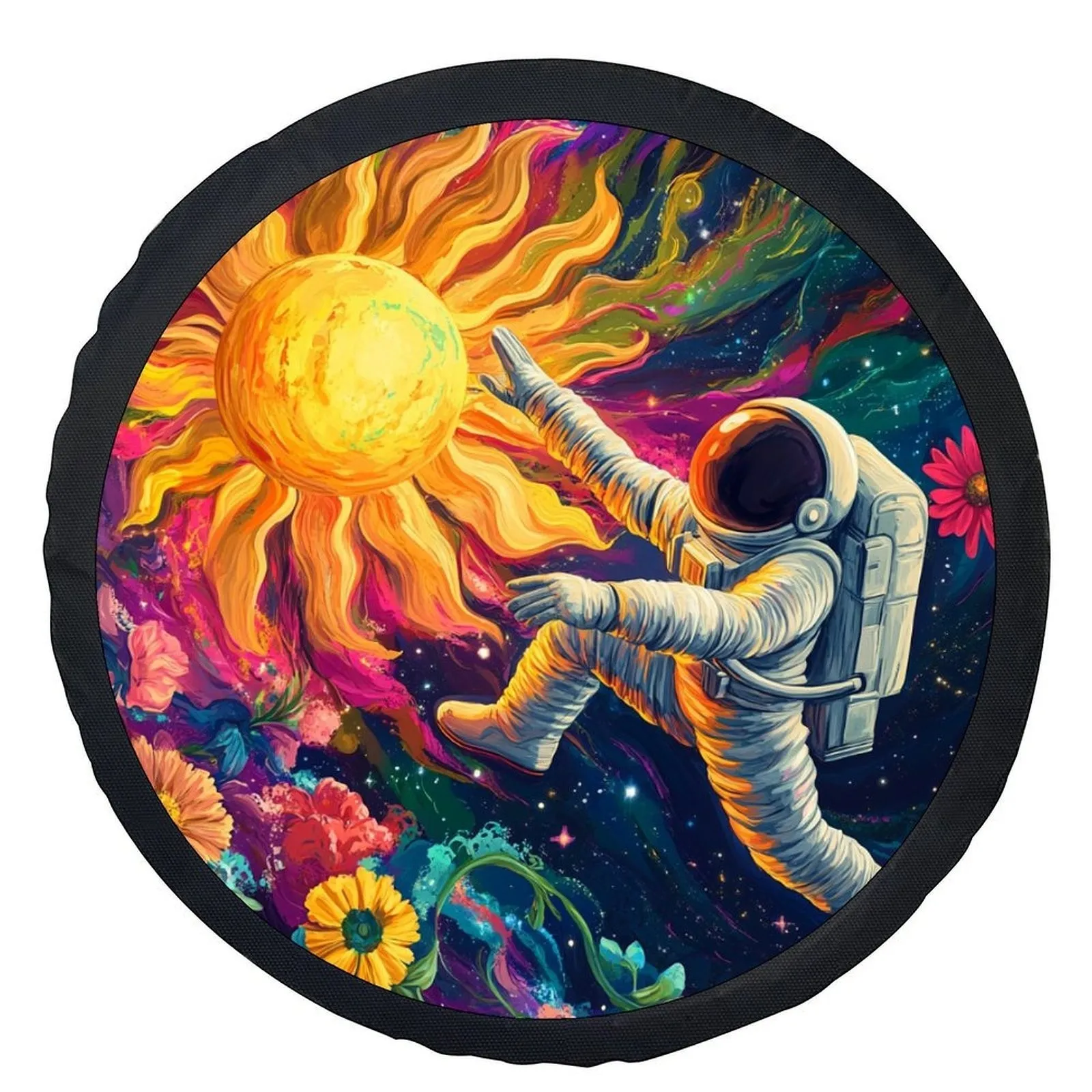 Astronaut in Space Garden Tire Cover Stylish Universal Wheel Protection Cover for SUV Truck
Astronaut in Space Garden Tire Cover Stylish Universal Wheel Protection Cover for SUV Truck