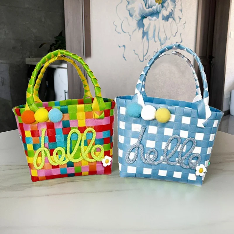 Charming & Practical Handwoven Handbag - Colorful Spring Hello Design, Handmade Cute Tote For Everyday Use
Charming & Practical Handwoven Handbag - Colorful Spring Hello Design, Handmade Cute Tote For Everyday Use