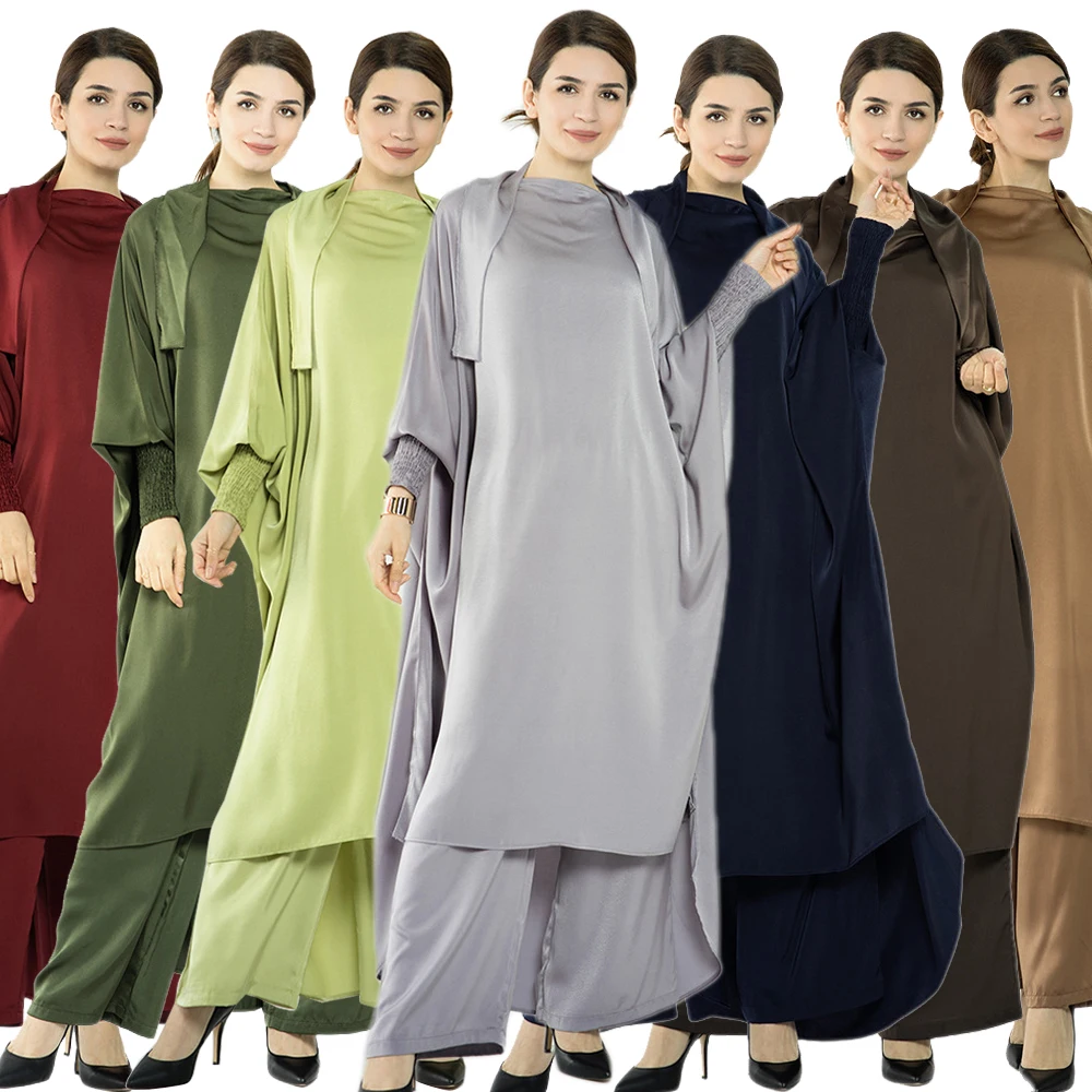 Muslim Women Prayer Garment Set Hooded Tops Pants Two Piece Islamic Khimar Caftan Overhead Hijab Dress Abaya Robe Ramadan Cloth
Muslim Women Prayer Garment Set Hooded Tops Pants Two Piece Islamic Khimar Caftan Overhead Hijab Dress Abaya Robe Ramadan Cloth