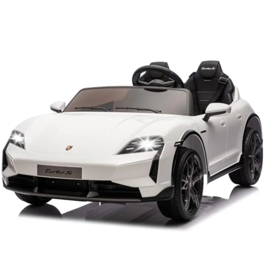 2 Seater Ride on Toy for Big:White 24V 7AH Porsche Taycan Turbo S Electric Vehicle with Remote Control, USB/MP3 Music, Spring S
2 Seater Ride on Toy for Big:White 24V 7AH Porsche Taycan Turbo S Electric Vehicle with Remote Control, USB/MP3 Music, Spring S