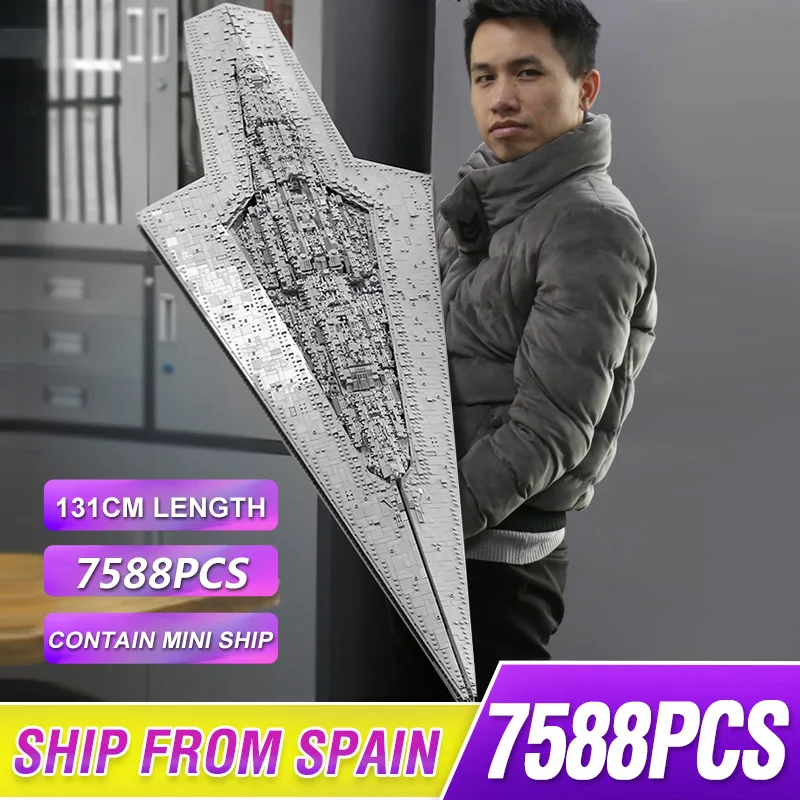 3D Строительный набор формы King 13134, Звездный разрушитель, 7588 шт., Рождественский подарок
3D Строительный набор формы King 13134, Звездный разрушитель, 7588 шт., Рождественский подарок