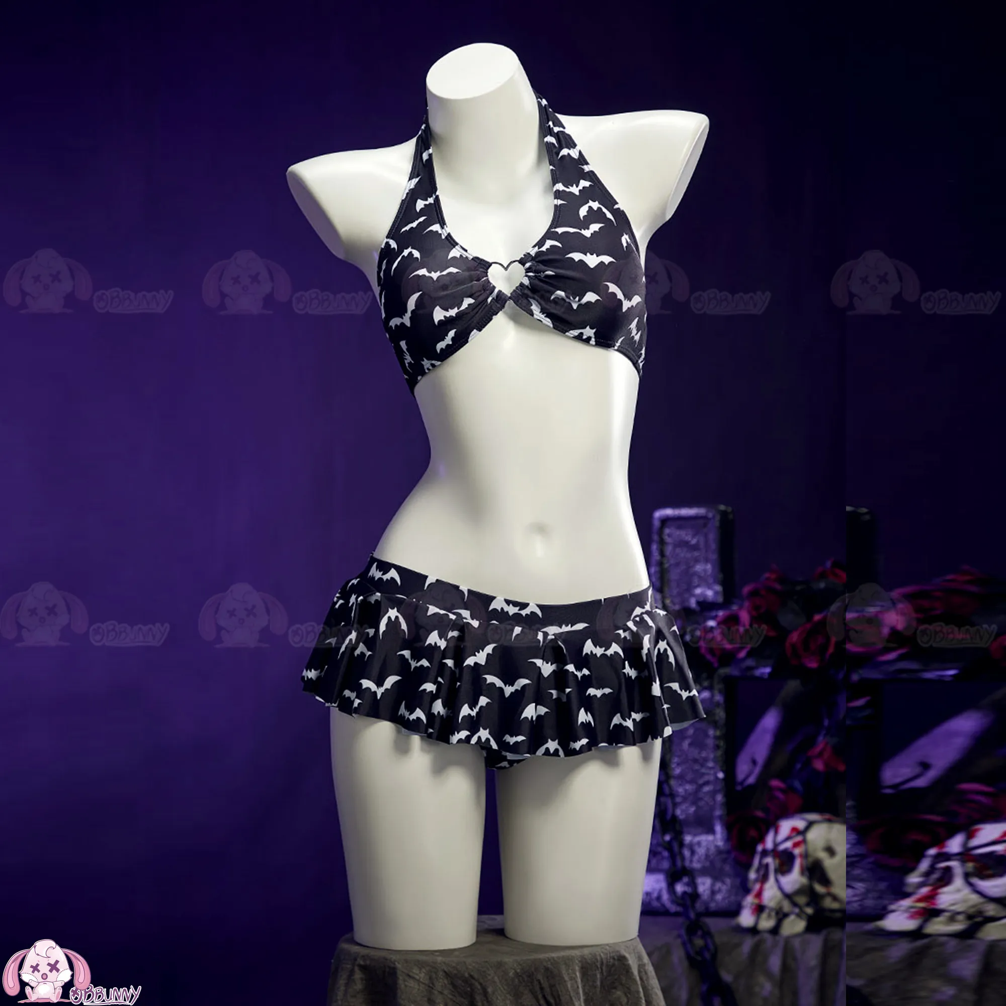 Handmade Cos Outfit: Gothic Heart Halter Mini Dress Bikini Swimsuit Dark Goth Subculture Cosplay Swimwear Two-Piece Bathing Suit
Handmade Cos Outfit: Gothic Heart Halter Mini Dress Bikini Swimsuit Dark Goth Subculture Cosplay Swimwear Two-Piece Bathing Suit