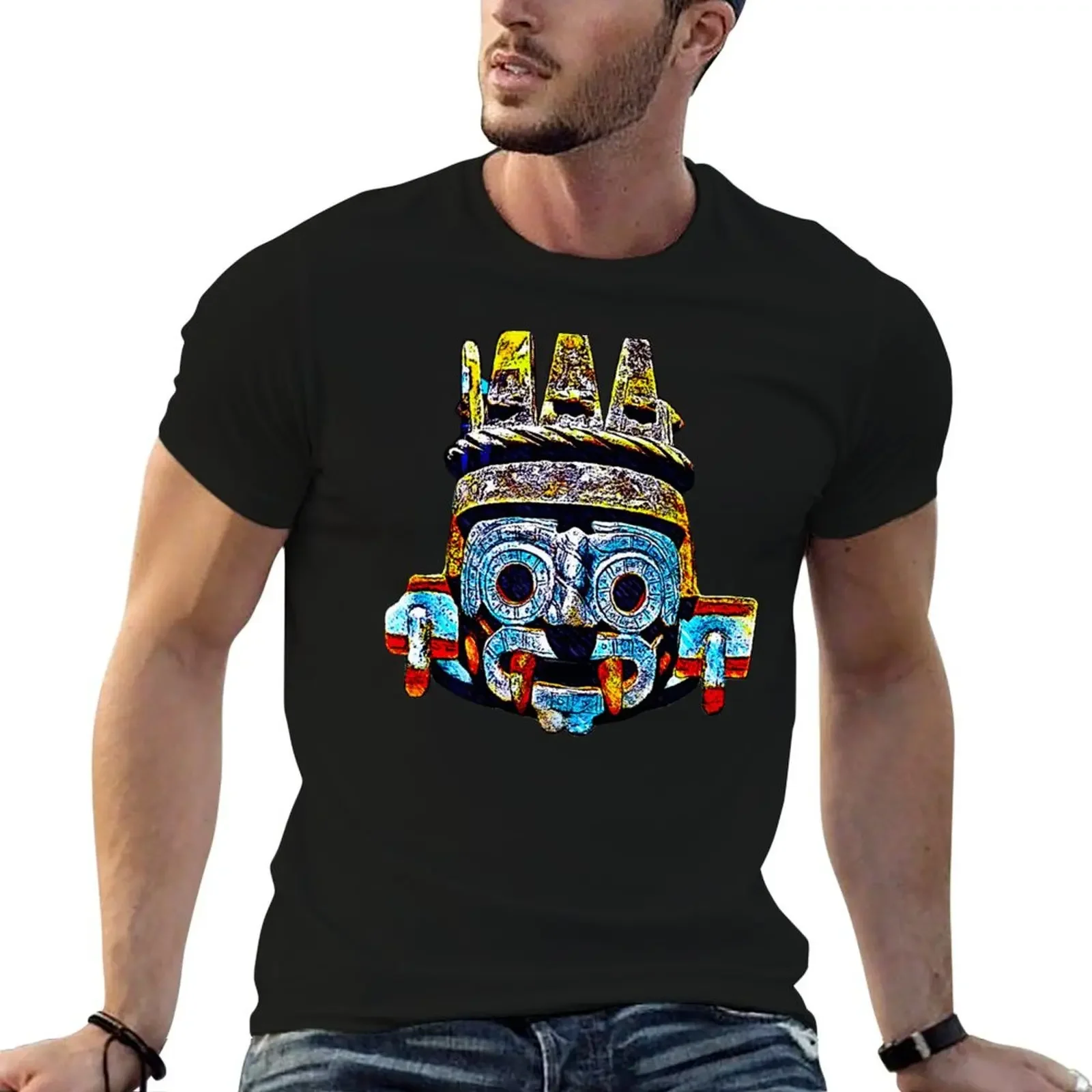 Aztec Rain God of Tlaloc T-Shirt anime tshirt boys animal print blacks cheap stuff t shirt men 100℅ cotton
Aztec Rain God of Tlaloc T-Shirt anime tshirt boys animal print blacks cheap stuff t shirt men 100℅ cotton