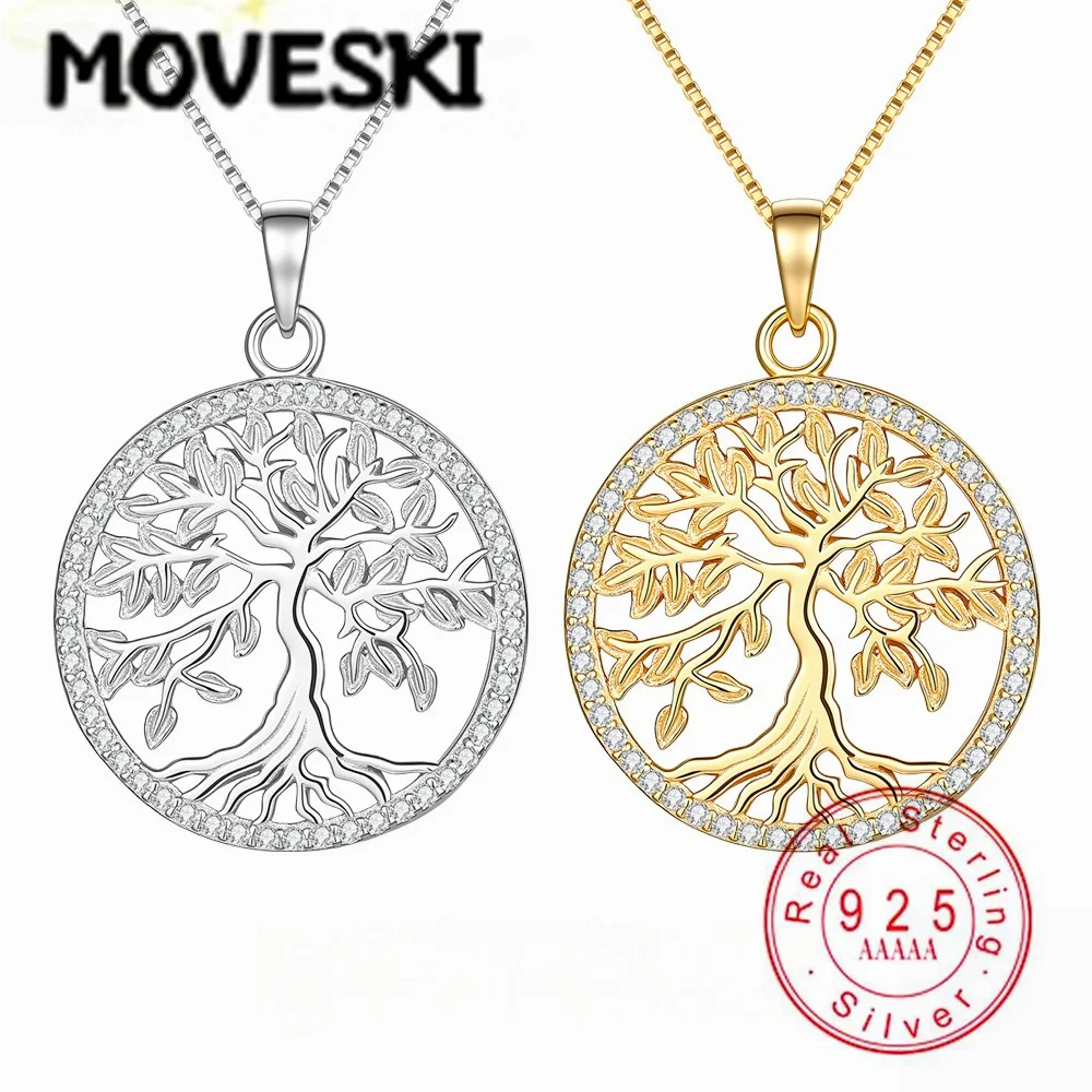S925 Sterling Silver Moissanite Tree Pendant Necklace for Women, Gold Plated, Round Halo Moissanite, Fine Jewelry
S925 Sterling Silver Moissanite Tree Pendant Necklace for Women, Gold Plated, Round Halo Moissanite, Fine Jewelry