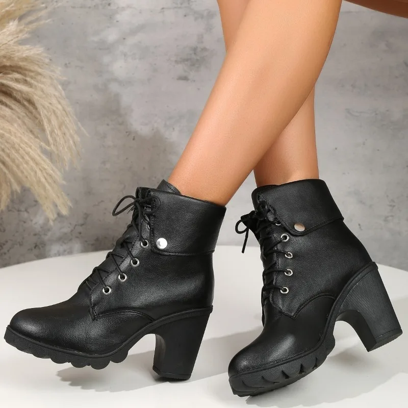 New Modern Boots Women Platform Shoes Lace Up Pu Leater Shoes White Women Chunky Heels Hot Sale Shoes Woman Zapatos
New Modern Boots Women Platform Shoes Lace Up Pu Leater Shoes White Women Chunky Heels Hot Sale Shoes Woman Zapatos