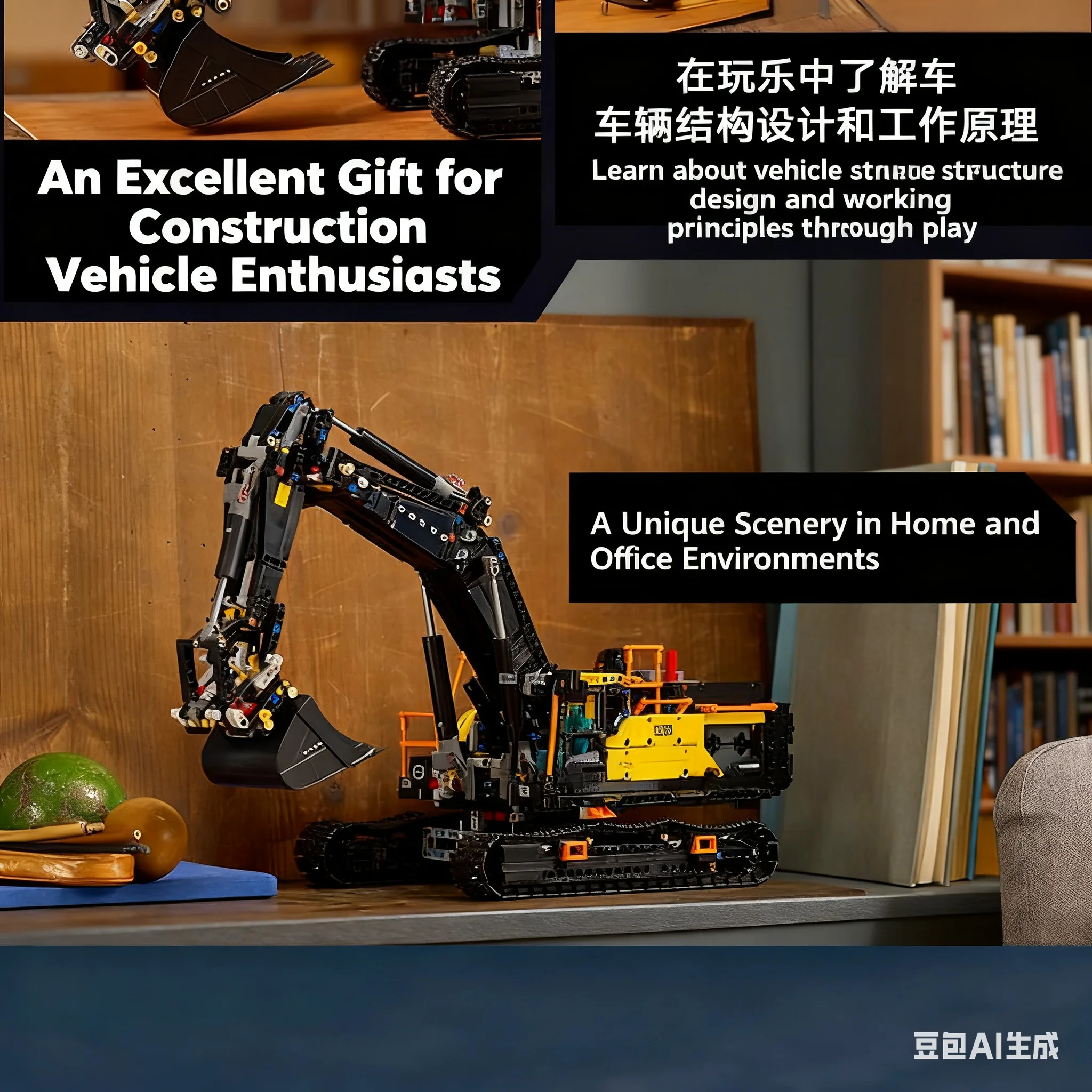 Черный экскаватор, модель здания, головоломка, сложная сборка, комбинация игрушек для мальчиков и девочек, подарок на день рождения
Черный экскаватор, модель здания, головоломка, сложная сборка, комбинация игрушек для мальчиков и девочек, подарок на день рождения