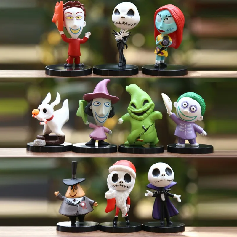 10pcs/set Nightmare Sally Jack Skellington Christmas Anime Figure PVC Model Vinyl Figurine Halloween Gift Action Figure Toys
10pcs/set Nightmare Sally Jack Skellington Christmas Anime Figure PVC Model Vinyl Figurine Halloween Gift Action Figure Toys