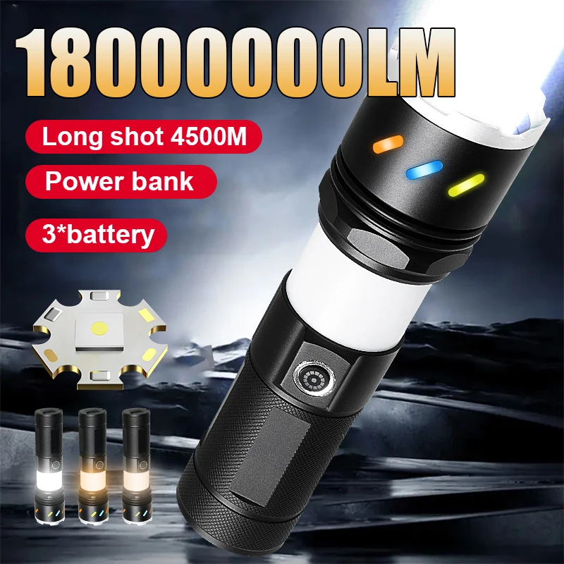 Сверхмощный флуоресцентный фонарь с боковой подсветкой, длинным лучом и зумом для кемпинга, рыбалки и чрезвычайных ситуаций
Сверхмощный флуоресцентный фонарь с боковой подсветкой, длинным лучом и зумом для кемпинга, рыбалки и чрезвычайных ситуаций