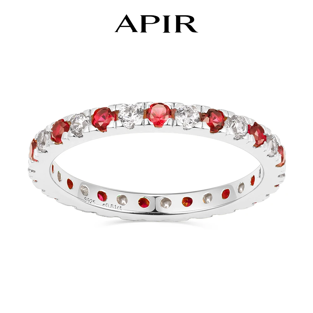 APIR Full Eternity Interinlaid Emerald Zircon Rings Women Man 925 Silver Hypoallergenic Stacking Ring Daily Accessories Jewelry
APIR Full Eternity Interinlaid Emerald Zircon Rings Women Man 925 Silver Hypoallergenic Stacking Ring Daily Accessories Jewelry