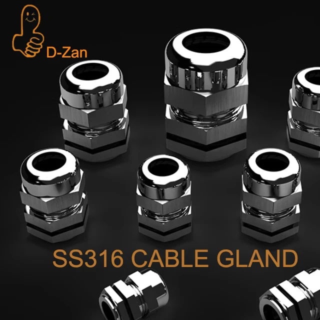 Нержавеющая сталь 316 PG7 для водонепроницаемого разъема диаметром 3,0-6,5 мм, кабельный ввод SUS 
Нержавеющая сталь 316 PG7 для водонепроницаемого разъема диаметром 3,0-6,5 мм, кабельный ввод SUS