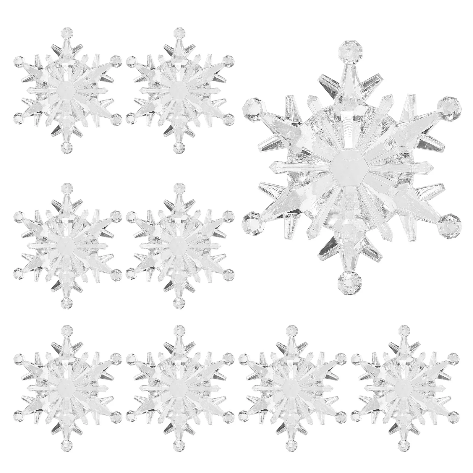 50Pcs Christmas Hanging Snowflake Snowflake Pendant Acrylic Xmas Tree Ornament for Wall Window Fireplace Holiday Season Decor
50Pcs Christmas Hanging Snowflake Snowflake Pendant Acrylic Xmas Tree Ornament for Wall Window Fireplace Holiday Season Decor