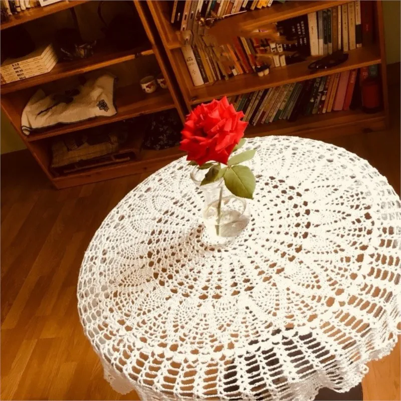 Vintage Round Handmade Crochet Hook Flower Openwork Tablecloth Cotton Fabric Lace Mat Placemat Tablecloth Home Decoration ZG10
Vintage Round Handmade Crochet Hook Flower Openwork Tablecloth Cotton Fabric Lace Mat Placemat Tablecloth Home Decoration ZG10