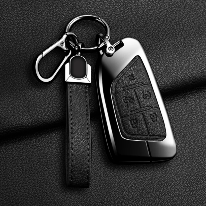 Zinc Alloy + Leather 5 Buttons Car Key Case Cover Fob Holder Shell For Cadillac CT4 CT5 CT4-V C8 Corvette 2020 2021 Escalade
Zinc Alloy + Leather 5 Buttons Car Key Case Cover Fob Holder Shell For Cadillac CT4 CT5 CT4-V C8 Corvette 2020 2021 Escalade